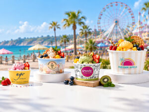 Paper Soup Cups and Lids