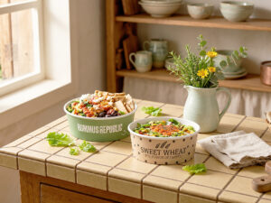 Paper Salad Bowls and Lids